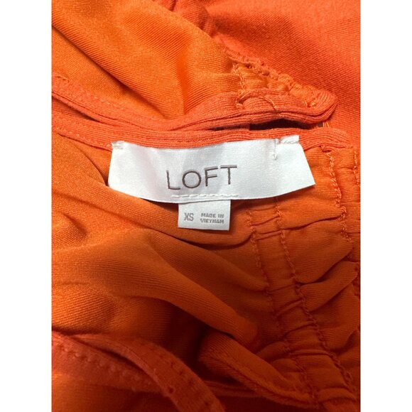 Ann Taylor LOFT Orange Sleeveless Cotton Dress Size XS - Picture 5 of 8